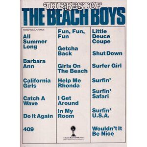 The Best Of The Beach Boys Piano/Vocal/Chords Songbook Brian Wilson Mike Love